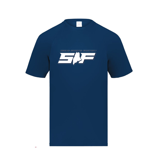 [2790.065.S-LOGO1] Men's Smooth Sport T-Shirt (Adult S, Navy, Logo 1)