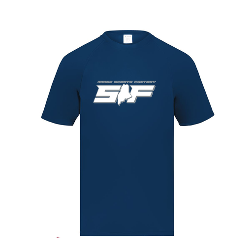 [2790.065.S-LOGO2] Men's Smooth Sport T-Shirt (Adult S, Navy, Logo 2)
