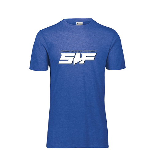 [FTSCUBNV-AS-LOGO1] Decker Men's Tri-Blend T-Shirt - Short Sleeve (Adult S, Navy, Logo 1)