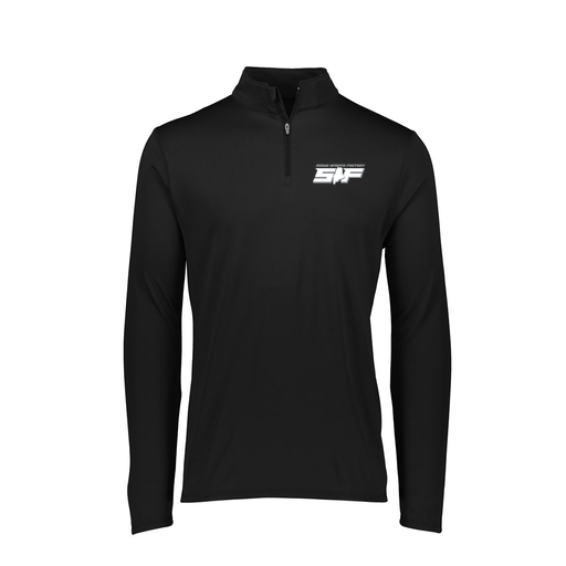 [FTLQFLBK-FAXS-LOGO2] Decker Women's Flex-Lite 1/4 Zip Shirt (Female Adult XS, Black, Logo 2)