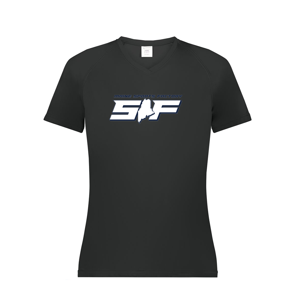 Ladies Smooth Sport V-Neck T-Shirt
