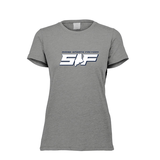 [FTSCUBGY-FAXS-LOGO1] Decker Women's Tri-Blend T-Shirt - Short Sleeve (Female Adult XS, Gray, Logo 1)