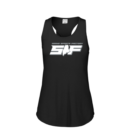 [3078.K94.S-LOGO2] Ladies Tri Blend Tank Top (Female Adult S, Black, Logo 2)