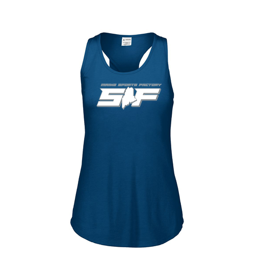 [3078.U22.S-LOGO2] Ladies Tri Blend Tank Top (Female Adult S, Navy, Logo 2)