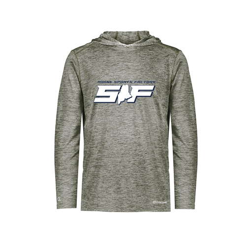 [FOLHCGGY-AS-LOGO1] Decker Men's Charge Hoodie (Adult S, Gray, Logo 1)