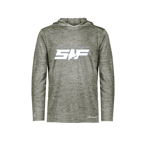 [FOLHCGGY-AS-LOGO2] Decker Men's Charge Hoodie (Adult S, Gray, Logo 2)