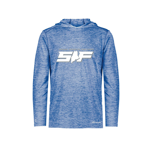 [FOLHCGRY-YS-LOGO2] Decker Youth Charge Hoodie (Youth S, Royal, Logo 2)