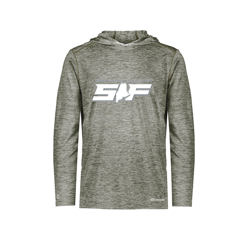 [FOLHCGGY-YS-LOGO2] Decker Youth Charge Hoodie (Youth S, Gray, Logo 2)