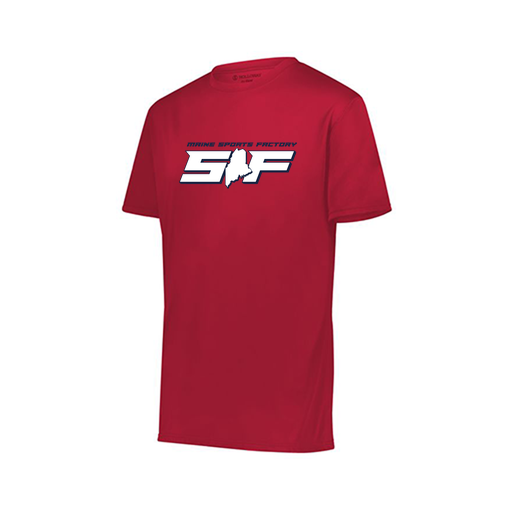 [222818.083.S-LOGO1] Men's Movement Dri Fit Shirt (Adult S, Red, Logo 1)