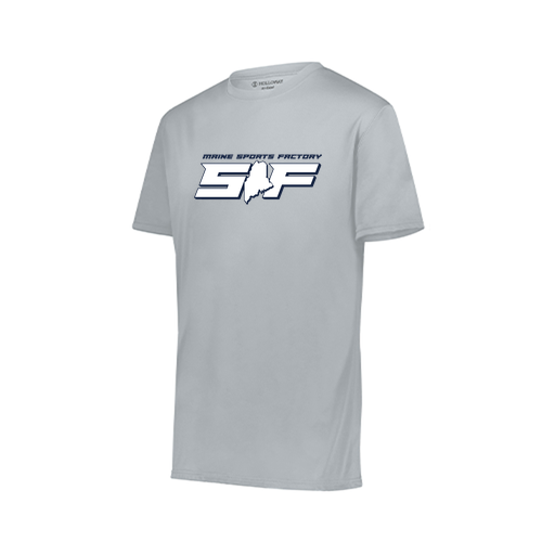 [222818.099.S-LOGO1] Men's Movement Dri Fit Shirt (Adult S, Silver, Logo 1)