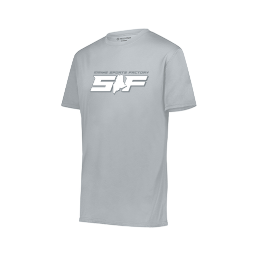 [222818.099.S-LOGO2] Men's Movement Dri Fit Shirt (Adult S, Silver, Logo 2)