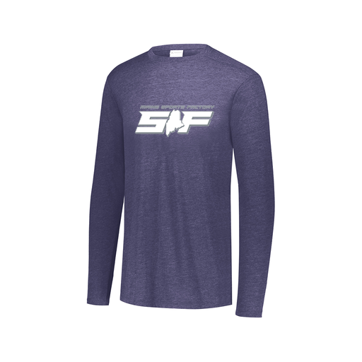 [3075.U22.XS-LOGO2] Men's LS Ultra-blend T-Shirt (Adult XS, Navy, Logo 2)