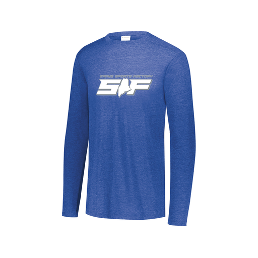 [3075.U55.XS-LOGO2] Men's LS Ultra-blend T-Shirt (Adult XS, Royal, Logo 2)