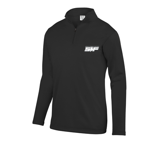 [FOLQFFBK-AS-LOGO2] Decker Men's FlexFleece 1/4 Zip (Adult S, Black, Logo 2)